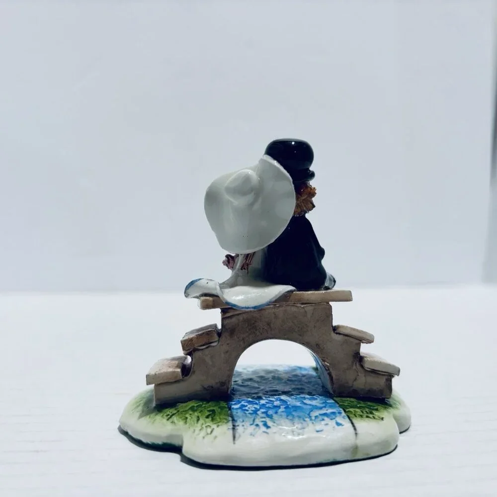 Signed Handcrafted Italian Boy Girl Couple Spaghetti Hair Figurine Zampiva Italy - Picture 6 of 8